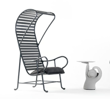 GARDENIAS INDOOR - Armchair with removable cover with armrests high-back by BD Barcelona Design - view 3